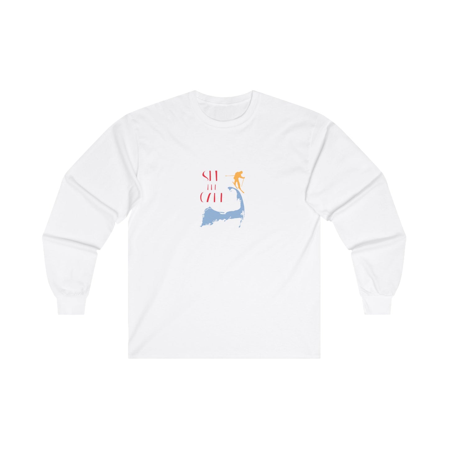 Adult "Ski the Cape-g" - LS Tee