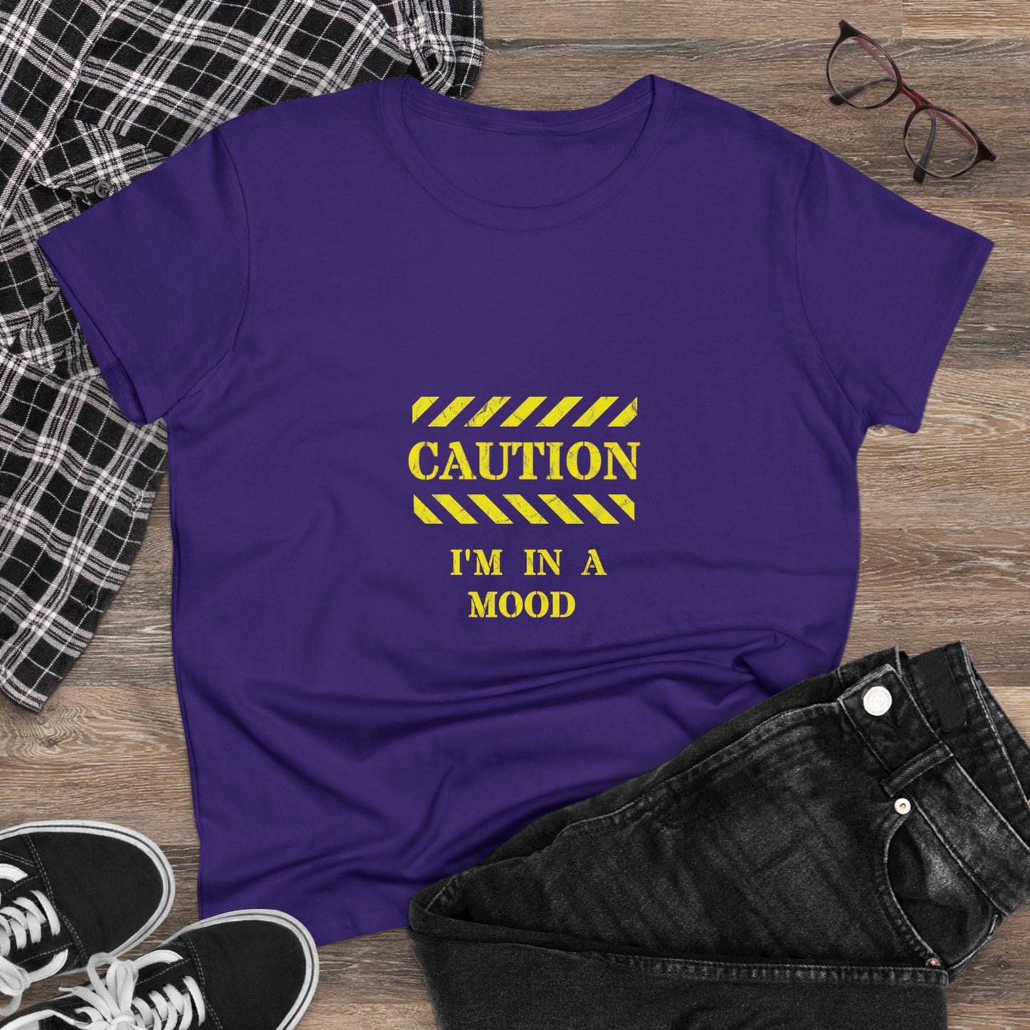 Women's "CAUTION - I'm in a mood" - Tee