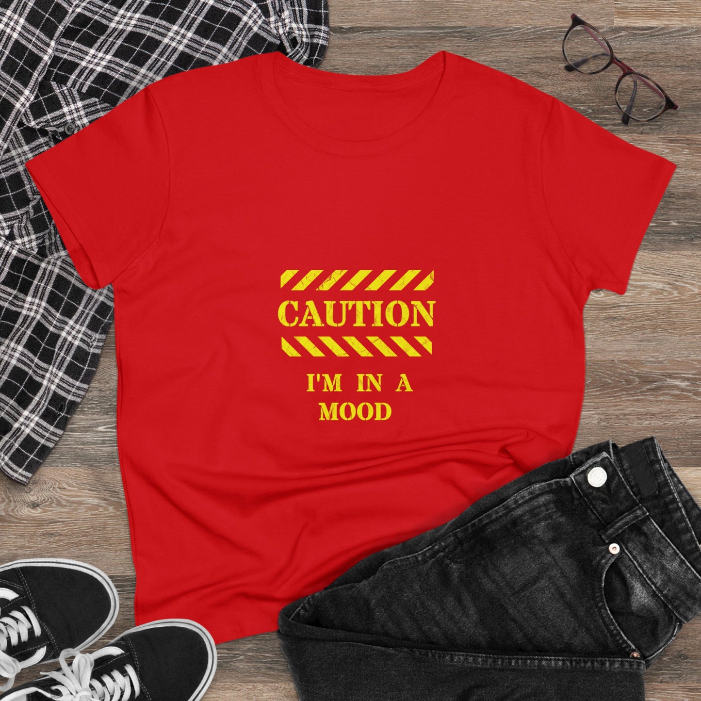 Women's "CAUTION - I'm in a mood" - Tee