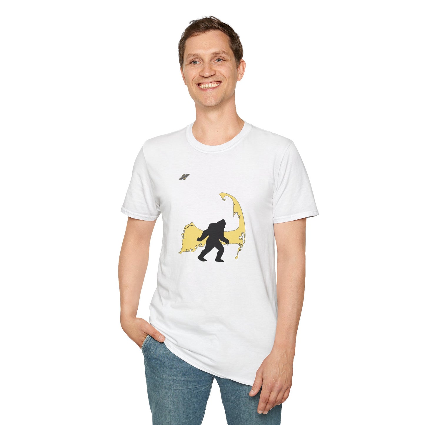 Adult "Cape Cod Bigfoot - UFO" - Tee