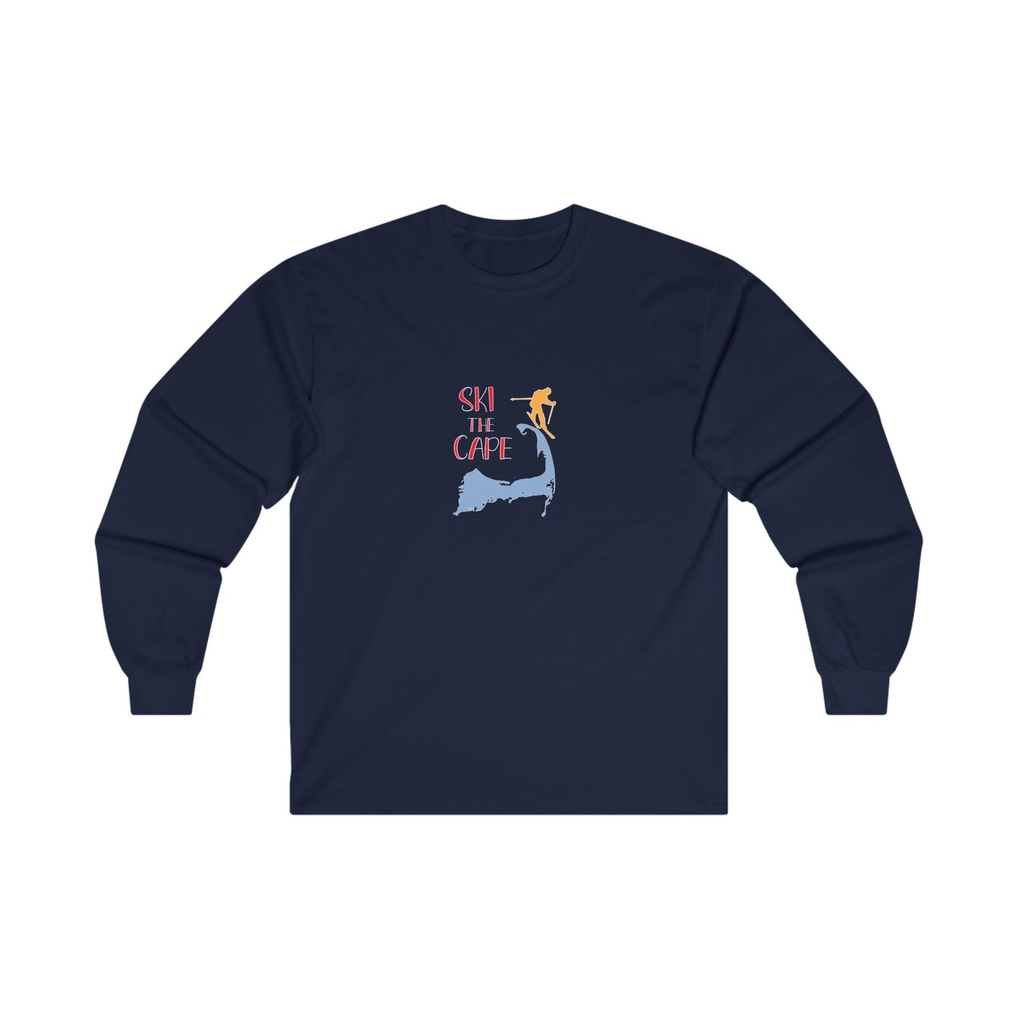 Adult "Ski the Cape-g" - LS Tee