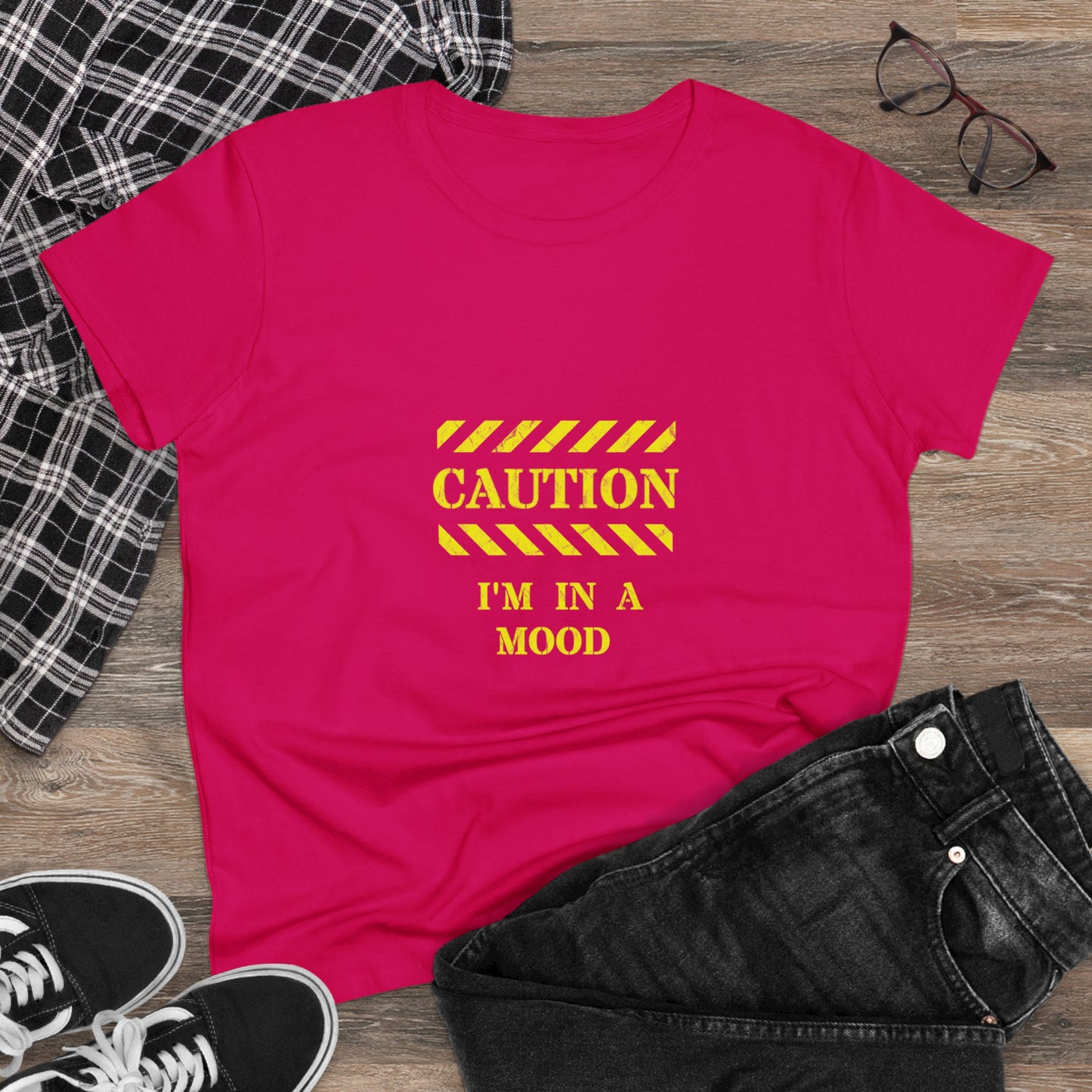 Women's "CAUTION - I'm in a mood" - Tee