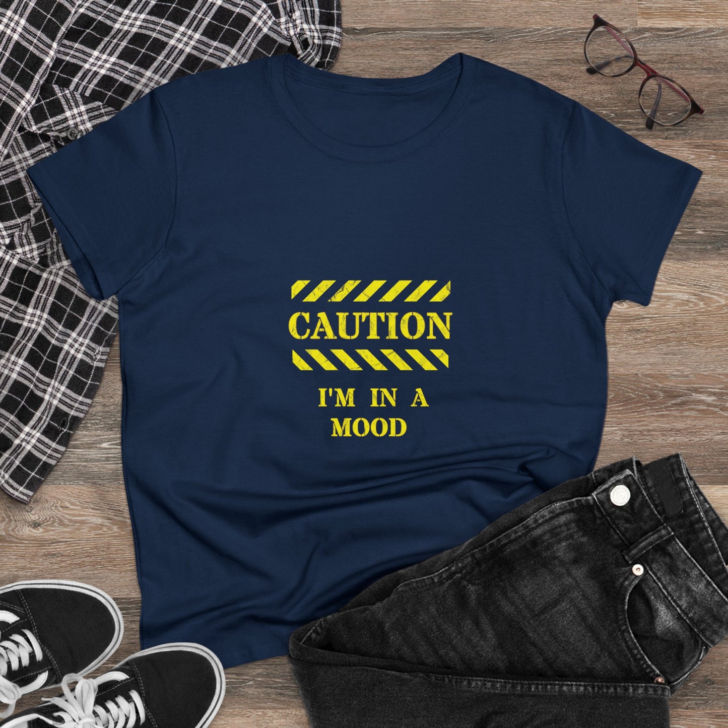 Women's "CAUTION - I'm in a mood" - Tee