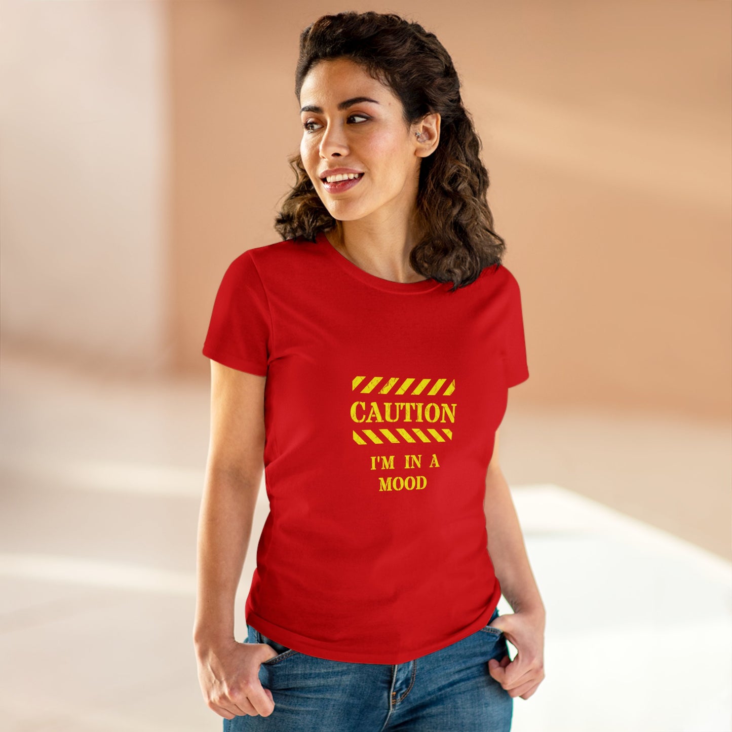 Women's "CAUTION - I'm in a mood" - Tee